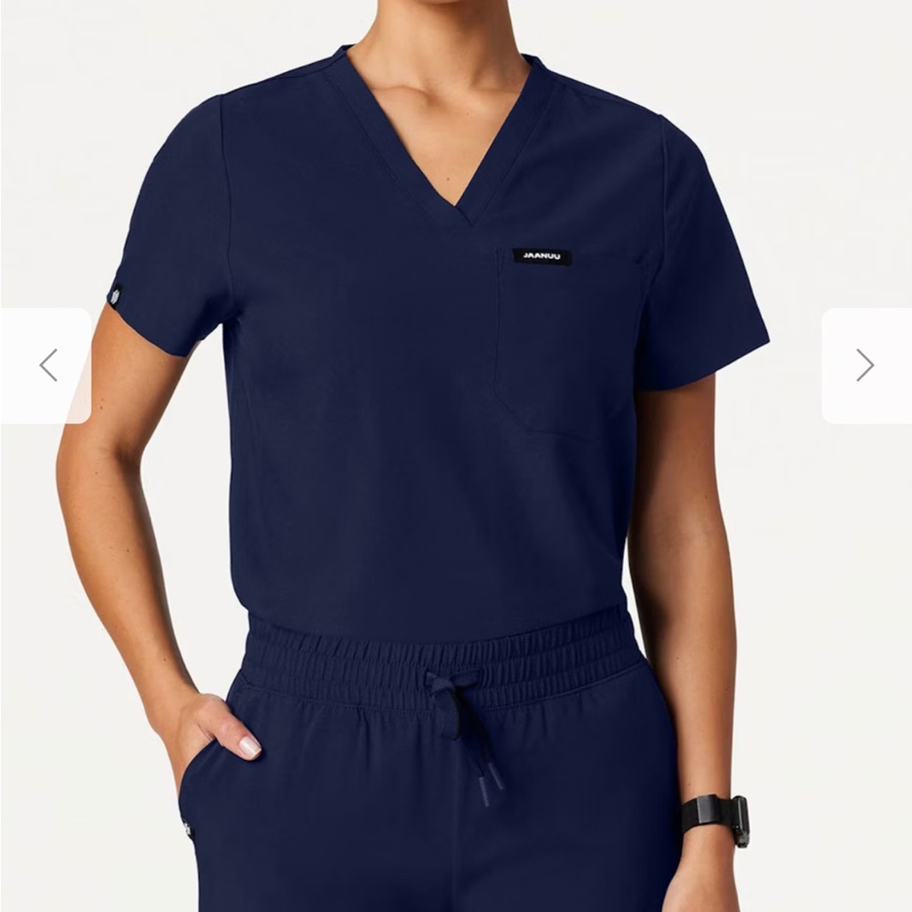 Jaanuu Navy Scrub Top